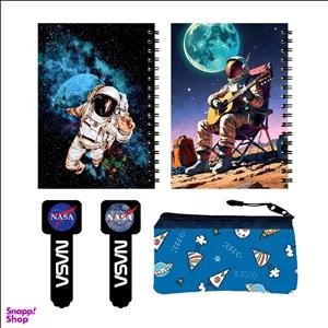 بسته لوازم تحریر مدل فضانورد کد 44 مجموعه 5 عددی