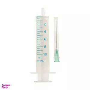 سرنگ 10 سی سی سوپا مدل  زیر جلدی بسته 10 عددی