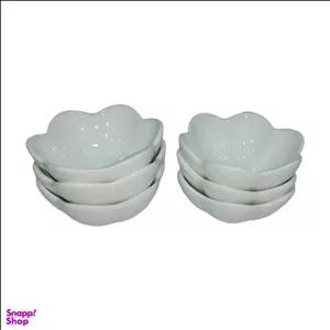 پیاله سرامیکی طرح گل کد 879 مجموعه ۶ عددی