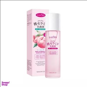 تونر صورت سادور مدل هلو و لاکتوباسیلوس حجم 100 میلی لیتر