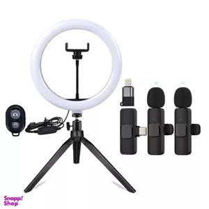 کیت اقتصادی میکروفون و رینگ لایت مدل E-Kit30