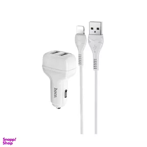 شارژر فندکی هوکو مدل Z36 به همراه کابل USB به Lightning