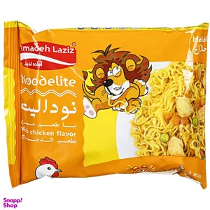 نودل آماده لذیذ با طعم مرغ وزن 75 گرم
