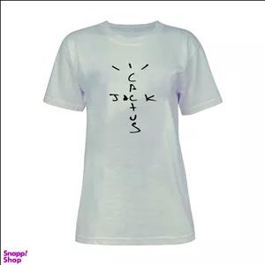 تیشرت آستین کوتاه زنانه مدل cactus کد A64 رنگ طوسی