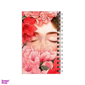 دفترچه یادداشت 60 برگ مدل to do list طرح دختر و گل‌ها nbsp کد 0219240