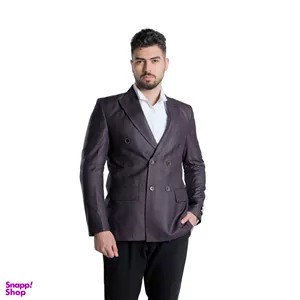 کت تک مردانه مدل چهارخانه شکوه دبل برس 5-5
