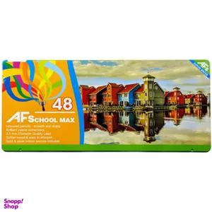 مداد رنگی 48 رنگ ای اف اسکول مکس طرح قایق و کلبه