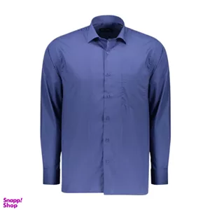 پیراهن مردانه مدل کلاسیک کد 7 رنگ آبی کاربنی