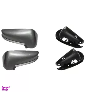 قاب و فلاپ آینه خودرو کالانیکس مدل FEL-PARSGRY-10435 طرح خاکستری مناسب پژو پارس مجموعه 4 عددی