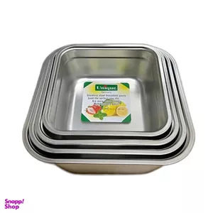 لگن مربع طرح یونیک کد 4404 مجموعه 4 عددی