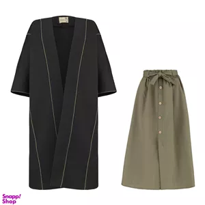 ست مانتو و دامن زنانه السانا مدل پدیده کد 178693