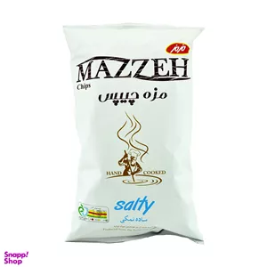 چیپس ساده نمکی مزمز مدل مزه چیپس وزن 120 گرم