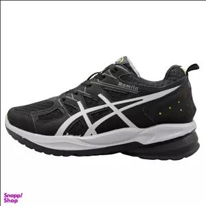 کتانی ورزشی زنانه رامیلا طرح اسیکس کد 5 رنگ مشکی