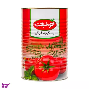 رب گوجه فرنگی خوشبخت وزن 400 گرم بسته 6 عددی