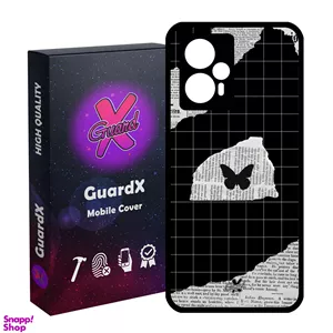 کاور گارد ایکس طرح پروانه مدل Glass10533 مناسب گوشی موبایل شیائومی Poco F5/Redmi Note 12 Turbo