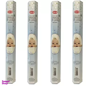 عود هم مدل پودر بچه کد Baby Powder 04 مجموعه 4 عددی