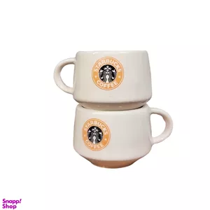 فنجان سرامیکی مدل Starbucks بسته 2 عددی