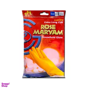 دستکش نظافت رز مریم ساق بلند لارژ مدل 1111