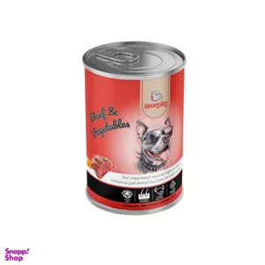 کنسرو غذای سگ مورفی مدل گوشت و سبزیجات وزن 375 گرم