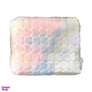 پتو مسافرتی تیسا مدل قلب آبرنگی یکنفره سایز 220×160 سانتی متر