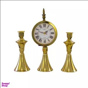 ساعت رومیزی و شمعدانی مدل پالادیوم کد 104
