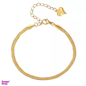 دستبند زنانه دلبر طرح ماری آویز قلب کد D-M014