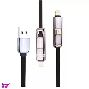 کابل دیتا USB به Lightning ریمکس کد Data Line 01 طول 1 متر