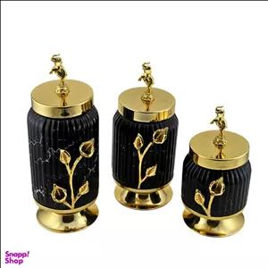 بانکه کندی شیار دار مدل فیل کد pl666 مجموعه 3 عددی