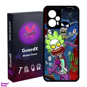 کاور گارد ایکس طرح Rick and Morty مدل Glass10154 مناسب گوشی موبایل شیائومی Poco F5/Redmi Note 12 Turbo