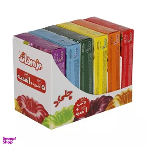 پودر ژله دراژه وزن 100 گرم مجموعه 6 عددی