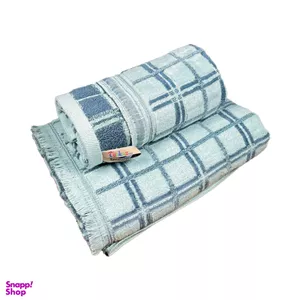 ست حوله استخری و دستی ترک آز مدل ویتوریا مجموعه 2 عددی