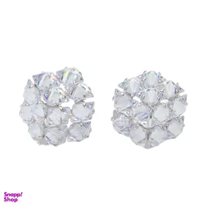 گوشواره زنانه طرح سواروسکی جواهری مکعب کد mokeab88