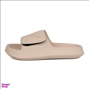 دمپایی حمام مردانه NP مدل ماتریکس رنگ کرم