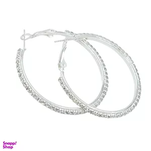 گوشواره زنانه حلقه ای طرح سواروسکی کد swar66