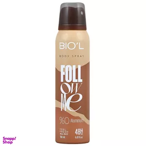 اسپری خوشبو کننده بدن مردانه بیول مدل Follow me حجم 150 میلی لیتر