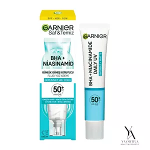 ضد آفتاب مات حاوی نیاسینامید مخصوص پوستهای چرب گارنیر Garnier با spf50 حجم 40 میل