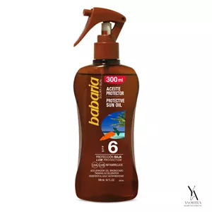 اسپری روغن برنزه کننده هویج SPF6 باباریا BABARIA حجم 300 میل