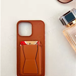 قاب آیفون 13 پرو - چرمی جاکارتی‌دار (ولت‌دار)  - مدل استندشو کلاسیک کیفیت پریمیوم --IPHONE 13 PRO