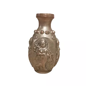 گلدان ساسانی سیمین رقصنده مسی ابکاری نقره
