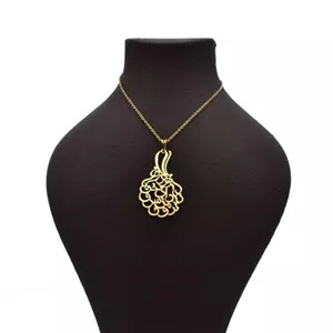 گردنبند طلا 18 عیار زنانه شمیم گلد گالری مدل شعر اسلیمی کد 330A2449 