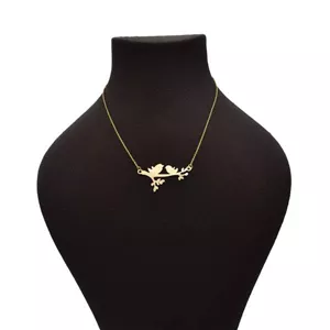 گردنبند طلا 18 عیار زنانه شمیم گلد گالری طرح گنجشک کد 518M236 