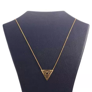گردنبند طلا 18 عیار شمیم گلد گالری مدل SN0038 