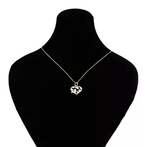 گردنبند طلا 18 عیار زنانه شمیم گلد گالری کد N1002 