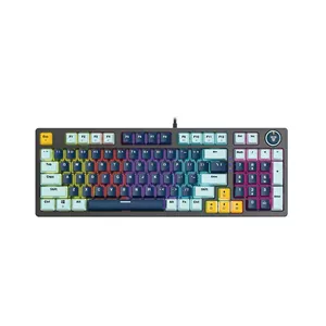 کیبورد گیمینگ فنتک مدل ATOM96 MK890v2BLUESWITCH