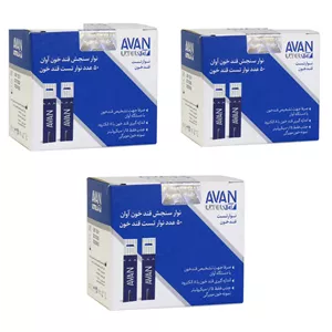 نوار تست قند خون آوان مدل AGS01 مجموعه 3 عددی