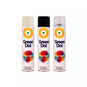 اسپری رنک کرم و مشکی مات و کلر گرین دات مدل color 3 حجم 250 میلی لیتر مجموعه 3 عددی
