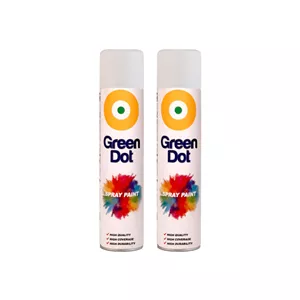 اسپری رنگ سفید مات گرین دات مدل green dot 2 حجم 250 میلی لیتر مجموعه 2 عددی