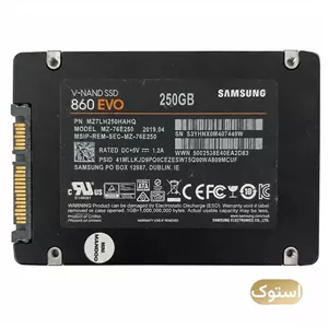 هارد استوک اس اس دی اینترنال 2.5 اینچ سامسونگ مدل EVO 860 ظرفیت 250GB - مشکی