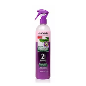اسپری دوفاز آبرسان و نرم کننده و حجم دهنده مو باباریا مدل PROTECCION بنفش اصل
