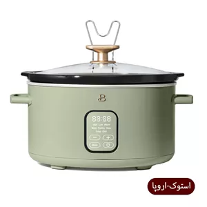 آرام‌پز استوک اروپا بیوتیفول مدل Programmable Slow Cooker به همراه ترانس 500 وات - سبز